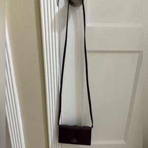 Kate Spade Cedar Street Cali Crossbody Burgundy Clutch Crossbody